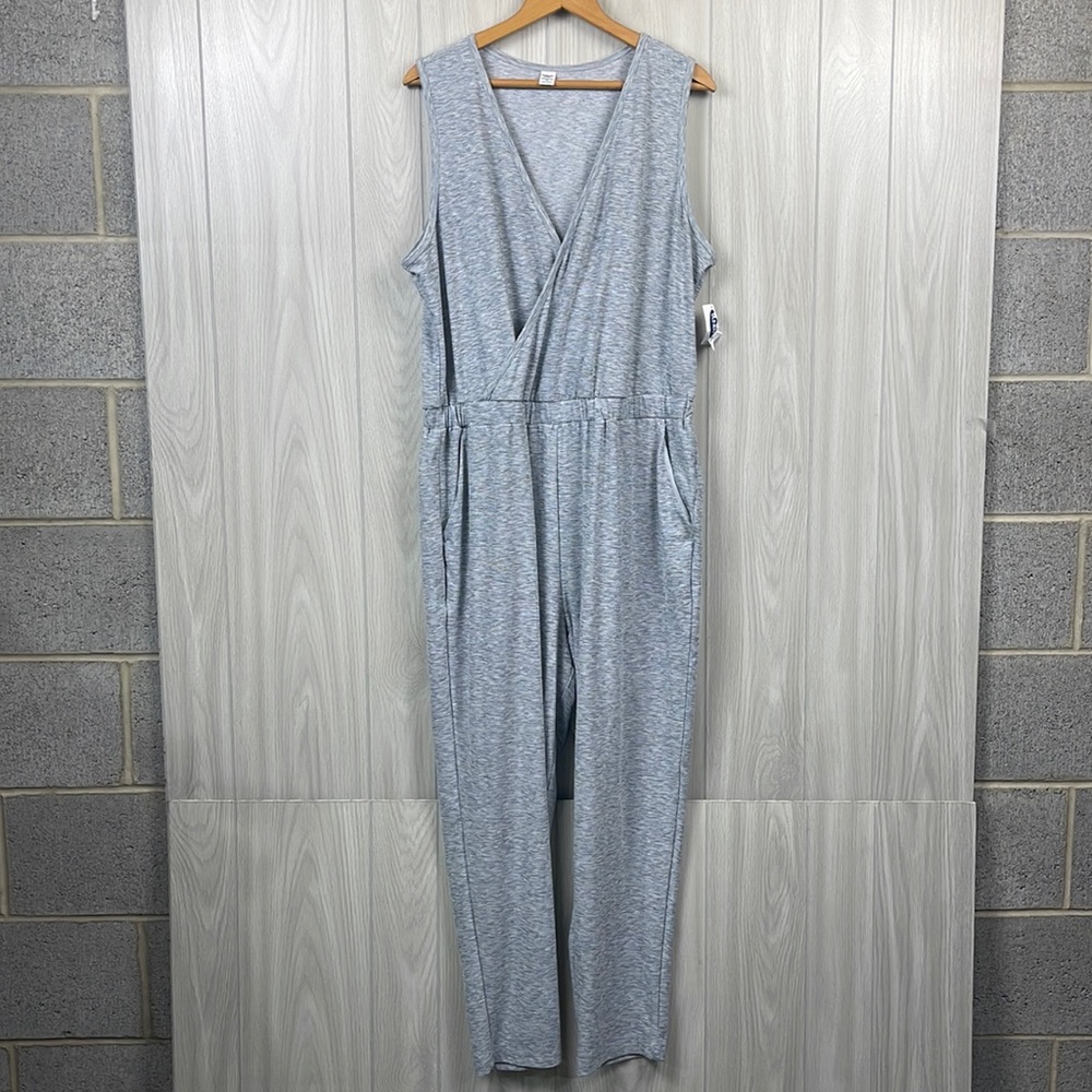 Old Navy Gray Sleeveless Jumpsuit
